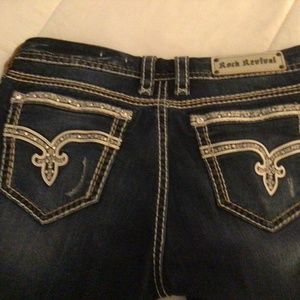 Rock Revival Women's Nancy Embellished Easy Boot Cut Jeans